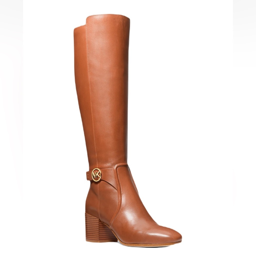 Michael Kors Carmen Faux Leather Tall Riding Boot Womenโs Size 10M $375 - Picture 1 of 11